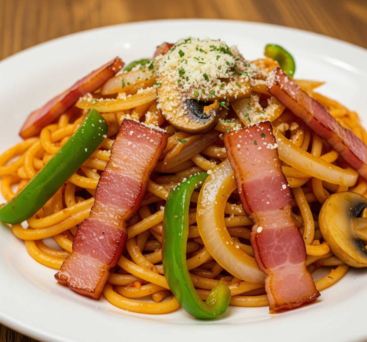 自家製生パスタのナポリタン